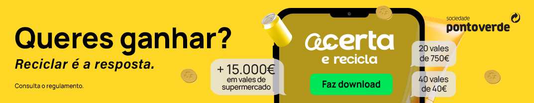 30 mil portugueses já ganharam a reciclar!