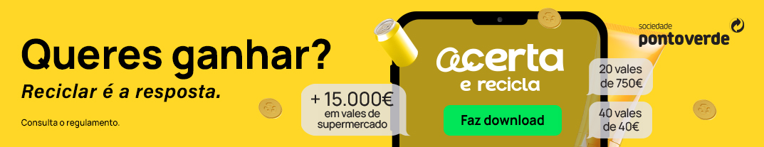 “Acerta e Recicla”: a nova app que incentiva a reciclar e dá cartões presente em supermercados