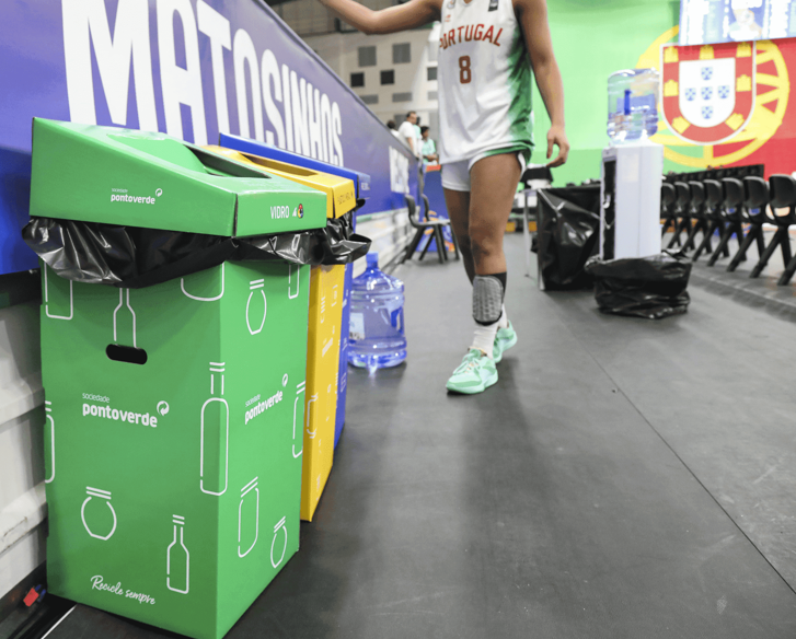 SPV e Campeonato Europeu de Sub18 Femininos colaboram para promover a reciclagem de embalagens