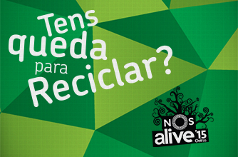 NOS Alive'15 e Sociedade Ponto Verde enviam para reciclagem   20 toneladas de resíduos de embalagens