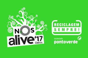 Sociedade Ponto Verde desafia a reciclar no NOS Alive 2017