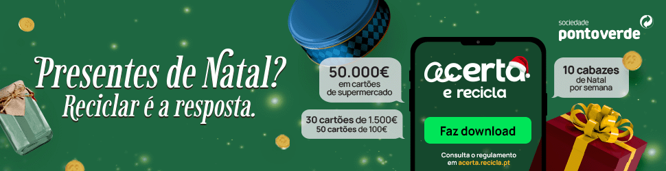 3.ª vaga “Acerta e Recicla”: prémios chegam aos 50 mil euros e há cabazes de Natal para oferecer