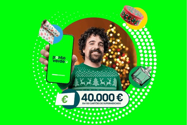 Campanha de Natal da Ponto Verde dá prémios de 40 mil euros na app